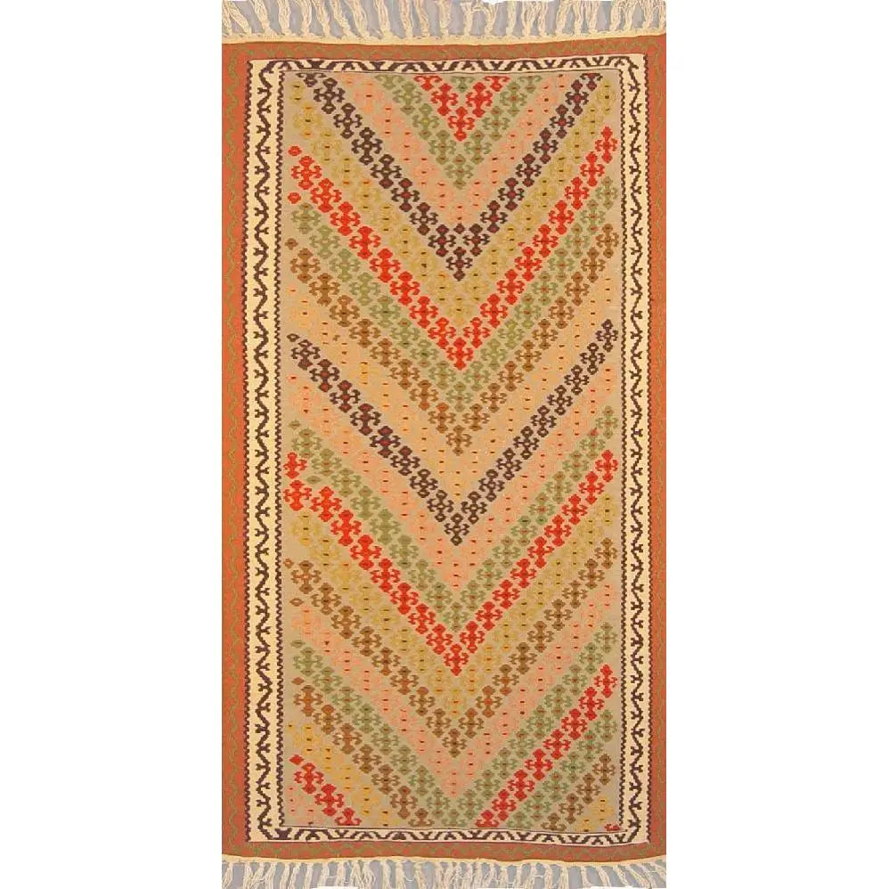 One Of The Kind Ardabil Persian Kilim 6'5" x 3'5"